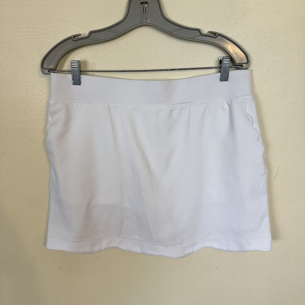 Pebble Beach Womens White Skort Large Golf Pockets